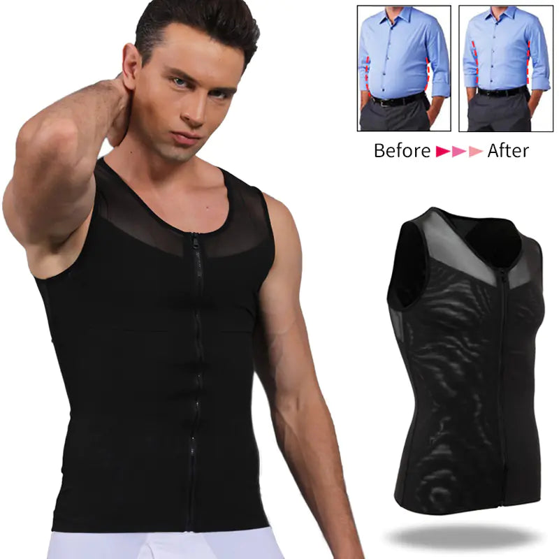 Men's Slimming Body Shaper Waist Trainer and Vest