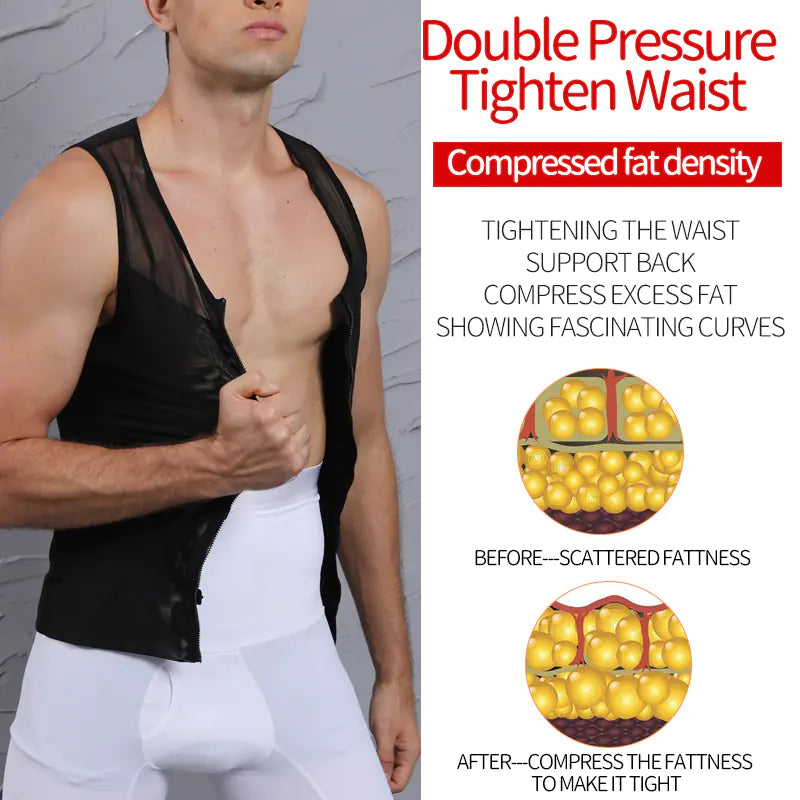 Men's Slimming Body Shaper Waist Trainer and Vest